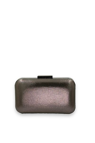 Wedding Fashion Clutch de Absolvire cu Mâner Metalic Aurora Color Lame Argintie