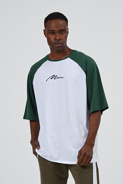 CC STORE Ανδρικό μπλουζάκι με στάμπα με μανίκια Raglan