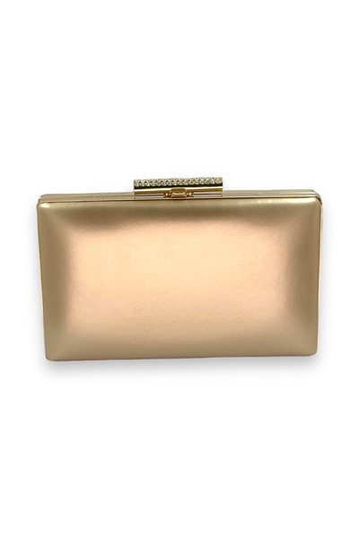 Generic Brand Rose Gold Skin Leather Matte Leather Evening Dress Bag Night Ba...