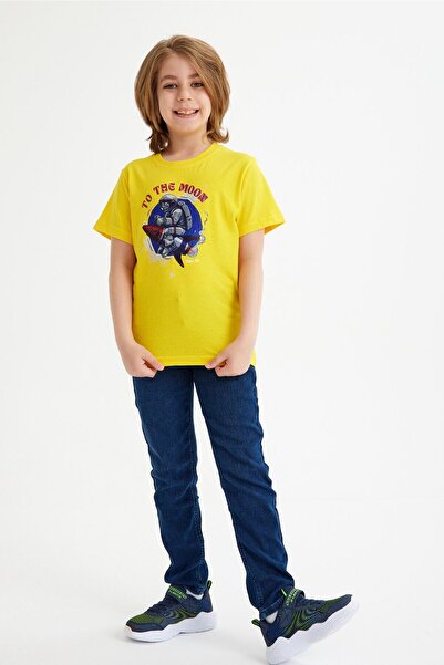 CC STORE Astronaut Printed Children's T-Shirt for Ages 5-15