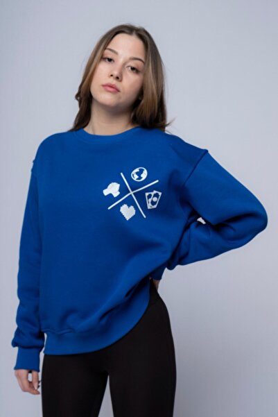 CC STORE Φούτερ Respect & Love Oversize Unisex Crew Neck