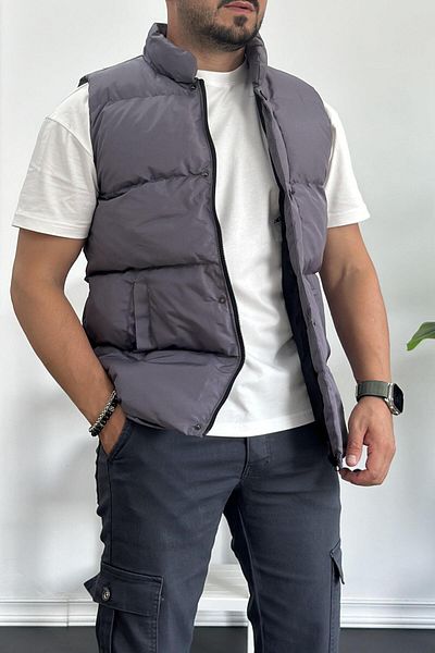 Edwox Smoked Crozvise Slim Fit Inflatable Men's Vest - Kf03