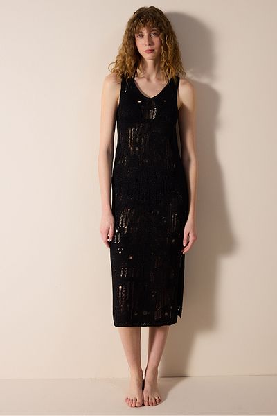Penti Yuka Knit Schwarzes Strickkleid