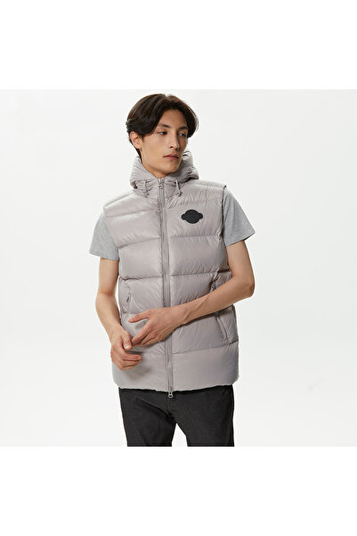 Lacoste Erkek Kapüşonlu Gri Yelek