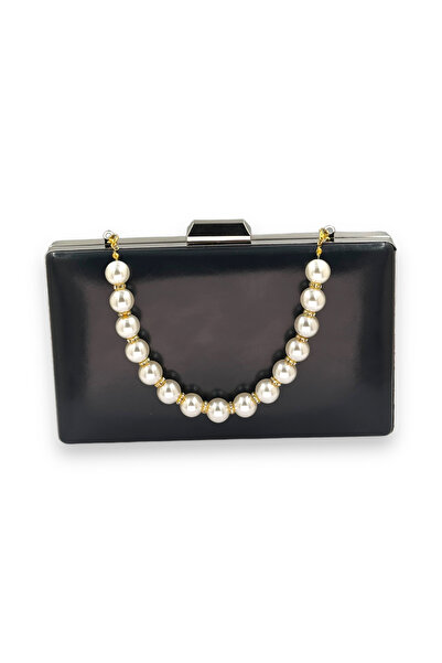 MidStore Geantă pentru rochie de seară de culoare bleumarin Geantă pentru roc...