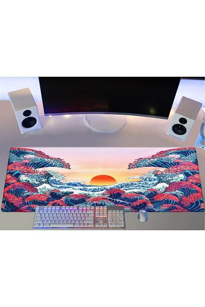PORGE لوحة ماوس ألعاب مقاس 90x40 Xxl كبيرة من Kaganawa