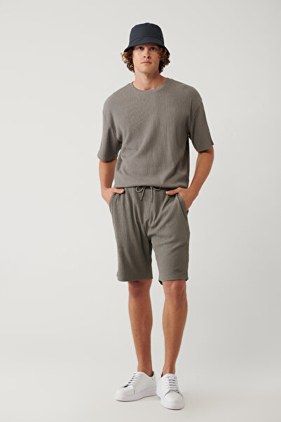 Avva Чоловічі шорти з боковими кишенями та рельєфною фактурою Comfort Fit A41Y3639
