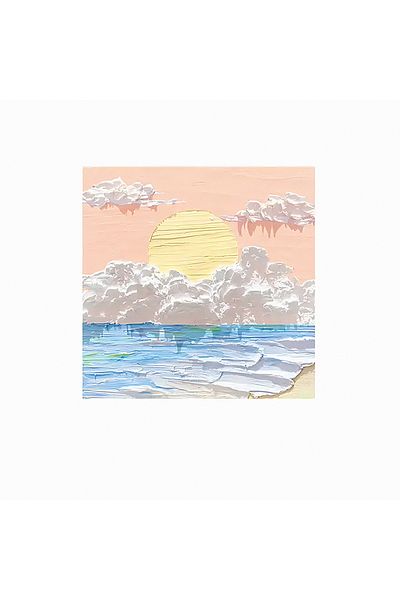 GUGUK Blue-Orange Scenic Themed Colorful Note Set (Ggk-Mc052)