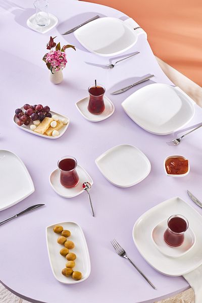 Karaca Forever Bone Oggi 26 Piece Breakfast Set for 6