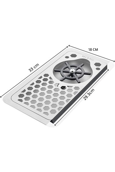 MIBRU Coffee rinser SS mini silver 33x18cm MRM-01