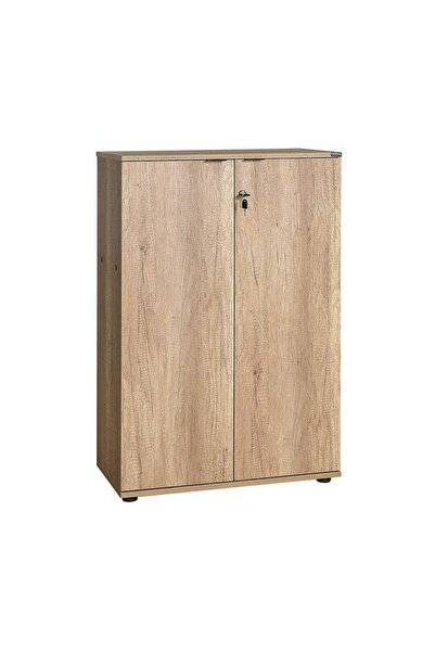 Adore Mobilya Rio 3 Raflı Kapaklı Kitaplık-açık Ceviz(TORİ) 72x109x34 Cm (GXYXD)