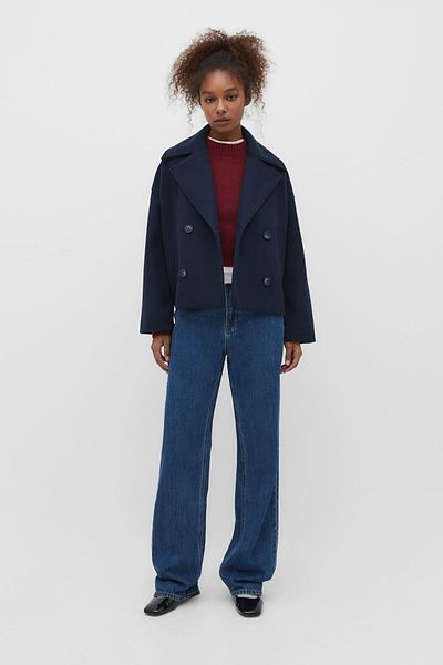 Stradivarius Short double-breasted coat