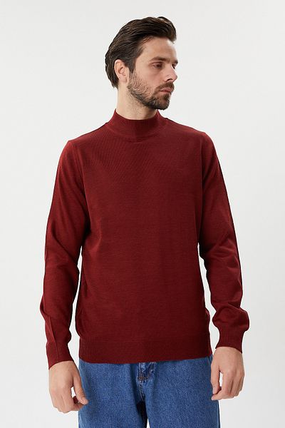 hateko Πλακάκι Classic Cut Wool Half Fisherman πουλόβερ