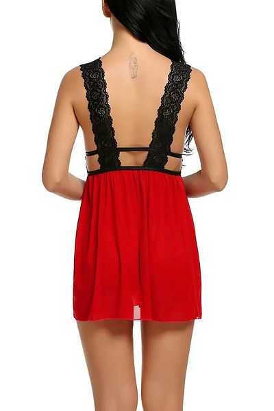 Fancy&Dancy Women's Rubber Detailed Stylish Tulle Nightgown