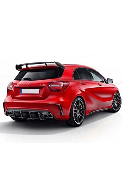 Genel Markalar Mercedes A180 A45 Uyumlu 4 Parça Spoiler Boyasız Fiber