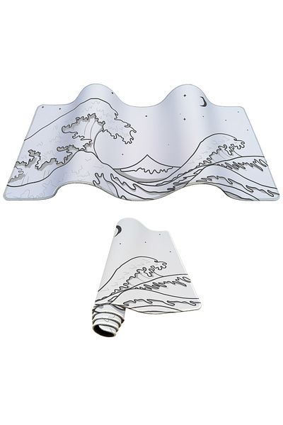 PORGE Gamer Mouse Pad 90x40 Xxl Mouse Pad Large Office Gamer Mousepad Japanese Kanagawa Mouse Pad