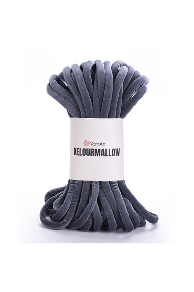 Yarnart VELOURMALLOW - Γκρι-Μπλε Χειροποίητο Νήμα Πλεξίματος 7110