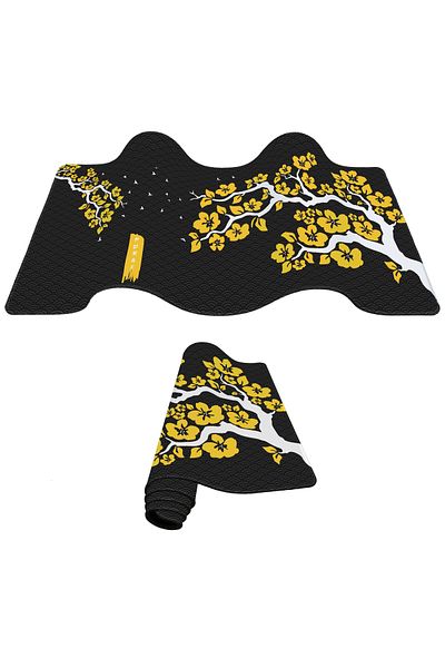 PORGE لوحة ماوس Sakura Gamer مقاس 90x40 مقاس XXL لوحة ماوس Cherry Blossom لوحة ماوس ألعاب المكتب Cherry Blossom