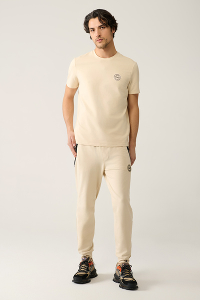Avva Erkek Bej Jersey Kumaş 2 İplik Regular Fit Eşofman Altı A41Y3416