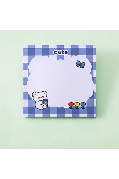 GUGUK Coffee Sipping Teddy Bear Themed Colorful Note Set (Ggk-Md061)