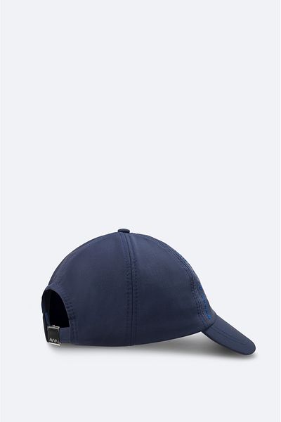 Avva Men's Navy Blue 100% Cotton Front Slogan Printed Hat A41Y9206