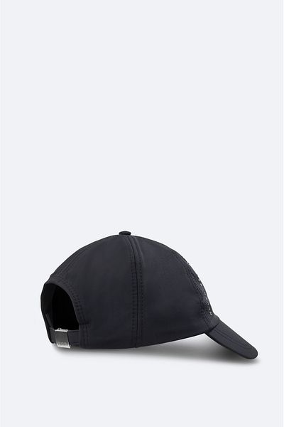 Avva Men's Black 100% Cotton Front Slogan Printed Hat A41Y9206