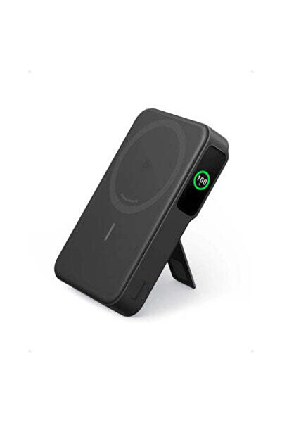 Anker باور بانك شحن مغناطيسي سريع بقوة 15 وات مع شاشة ذكية وحامل، 10000 مللي ...