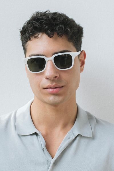 Bilge Karga Elvin White Green Sunglasses for Men