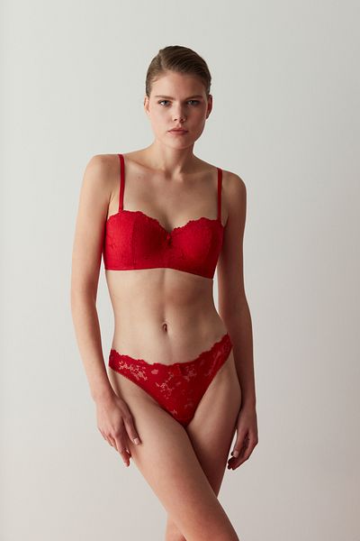 Penti Tango Red Lotus Lace Non-Padded Bra