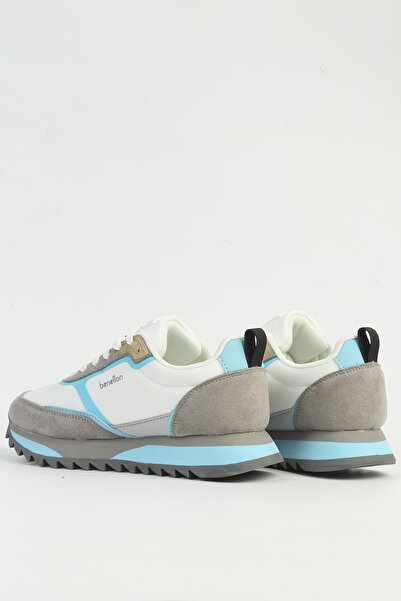 Benetton ®   Women's White Sneakers - Imported Bni-11133