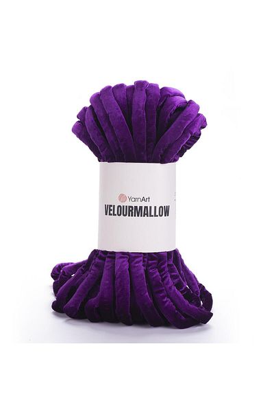 Yarnart VELOURMALLOW - Πλεκτό Χέρι Μωβ Σχοινί -7108
