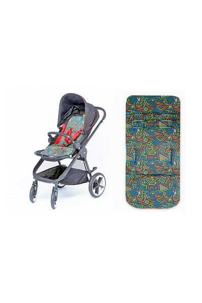 CUDDLES Seat Liner- Premium Memory Foam for Maximum Comfort and Support - Multicolor- Universal Fit