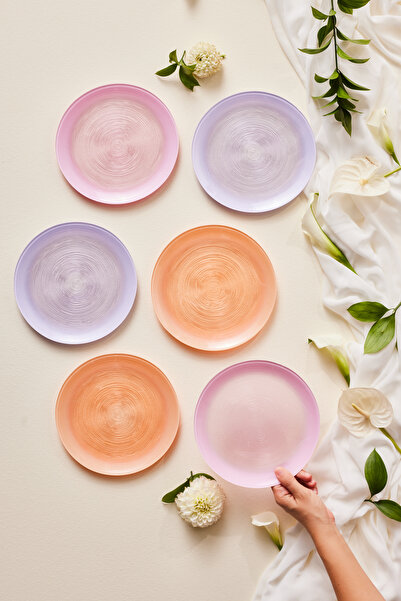 Karaca Bello 6 Parça Cam Pasta Seti 21 Cm