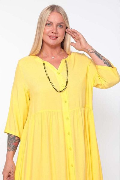 LOVELF Zdplus 2214 Fully Buttoned Choli Dress 24Summer-Yellow - 48