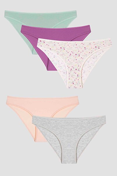 Penti Πολύχρωμο φλοράλ μοτίβο εσώρουχο 5 τεμαχίων