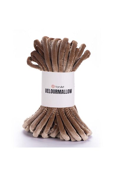 Yarnart VELOURMALLOW - Καφέ Χειροποίητο Νήμα - 7102