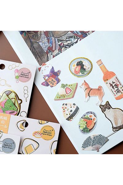 GUGUK Cats' World Themed 36 Pieces Sticker Set • Bullet Journal (Ggk-Zr002)