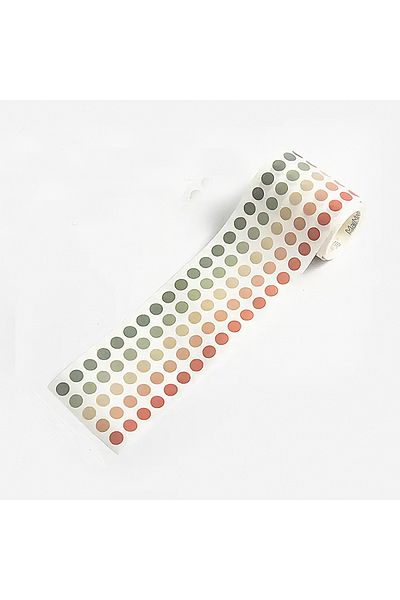GUGUK 5-Color Cream Themed Roll Tape - Sticky Note (Ggk-Pb011)
