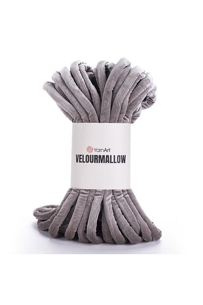 Yarnart Velourmallow - Γκρι Πλεκτό Νήμα -7104