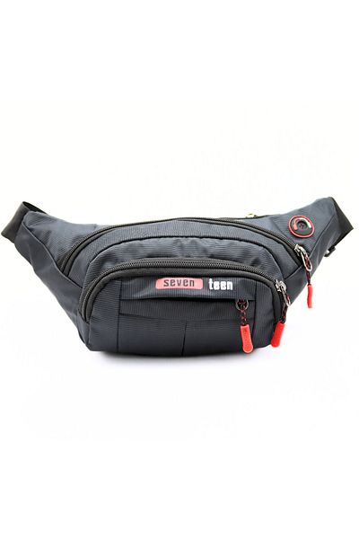 SEVENTEEN Willpolo Red Detailed Waterproof Cross Chest Bag - Quatro Fabric, Waist Bag and Headphone Outlet