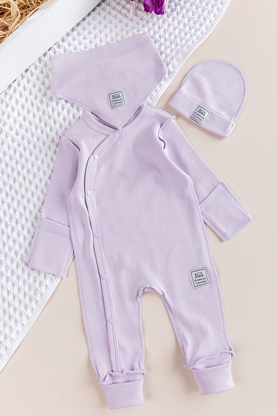 Babymod Natural Baby Jumpsuit Set with Gloves