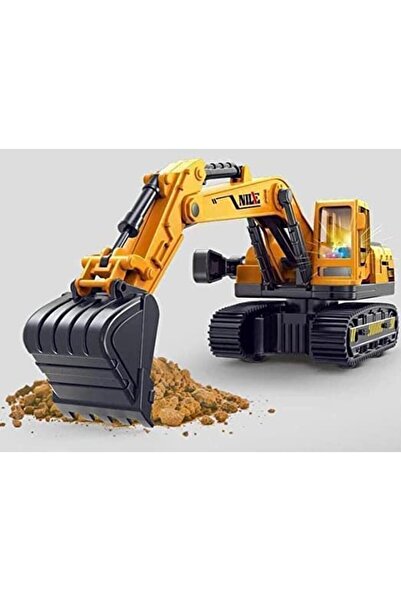 Ailenizin Oyuncakçısı Oyuncak Işıklı Müzikli Ekskavatör Kepçe Oyuncak Iş Maki...