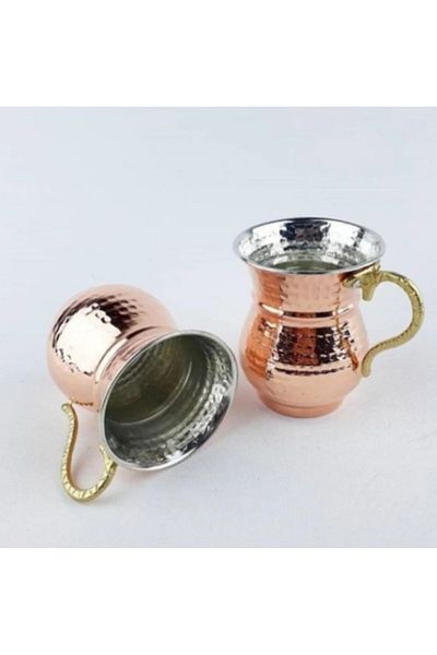 KAVELE Double Buttermilk Cup - Copper Mug Embroidered