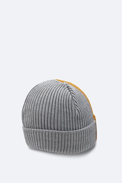 Avva Men's Gray Embroidered Brimmed Beret A32y9206