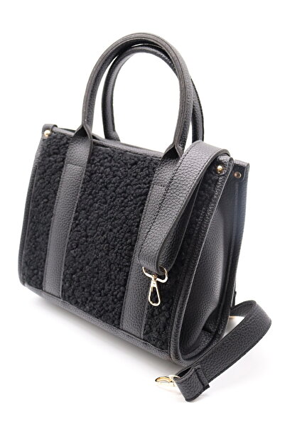 HFKY Жіноча сумка нового сезону з деталями з плюшу, шкіра, ручна та через пле...