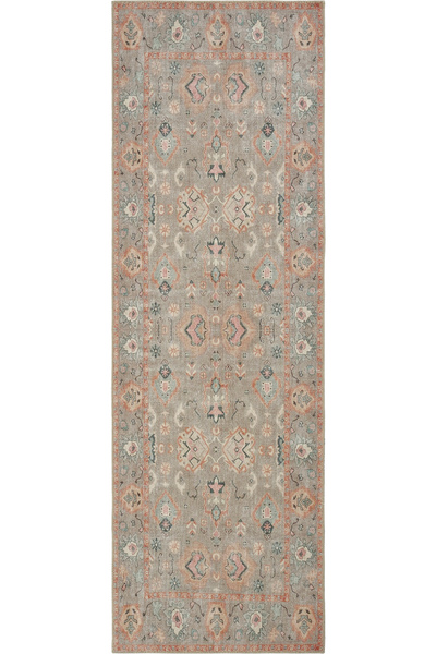 Cool Halı Private Renkli Eskitme Vintage Halı Otantik Etnik Desen Şönil Yollu...