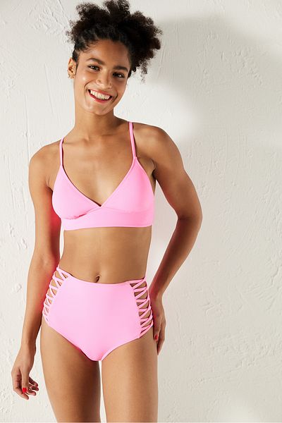 Penti Basic Bralette Neon Pink Bikini Top