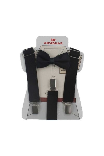 Orca Çocuk Pantolon Askısı ve Papyon