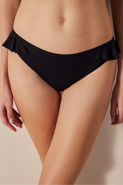 Penti Schwarzes Bikinihöschen „Emma“ mit seitlichen Rüschen