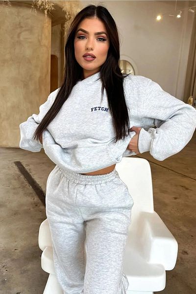 Gutsy Fetch Printed Tracksuit Set - Printed Oversize Hooded Men/Women
